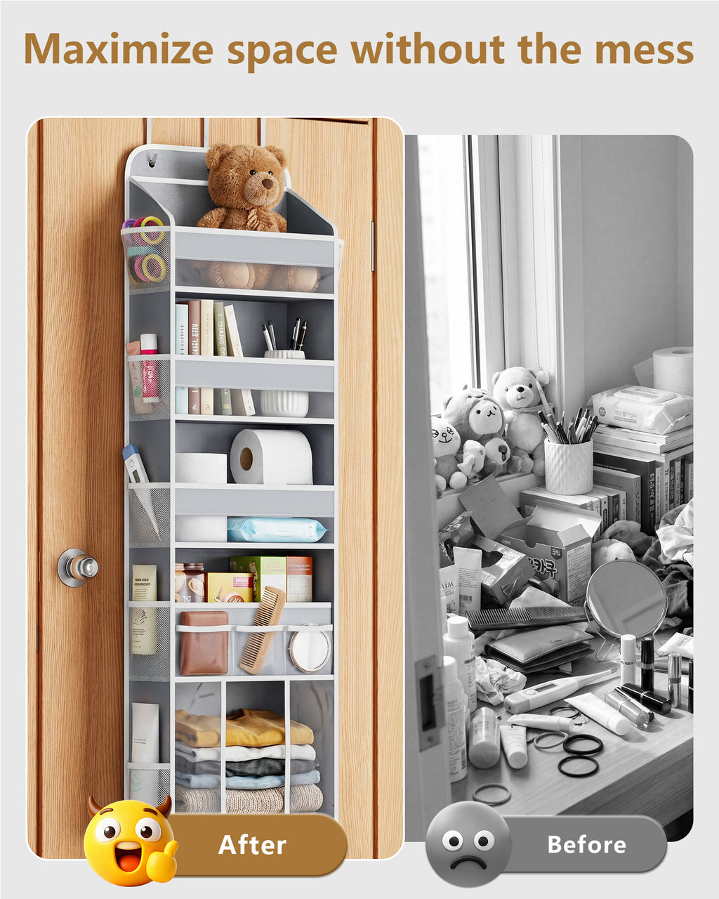 5-Tier Over the Door Organizer for Nursery