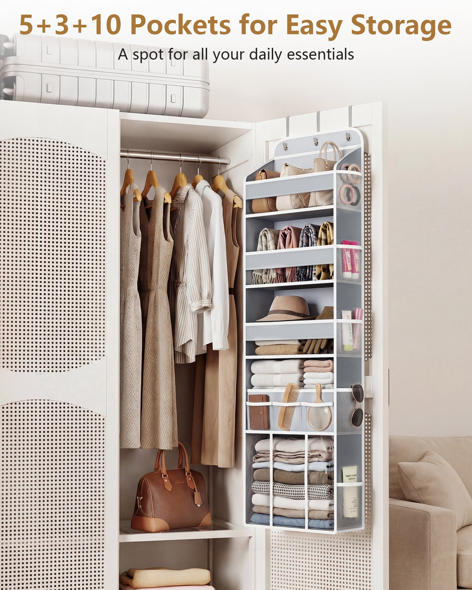 5-Tier Over the Door Organizer for Nursery