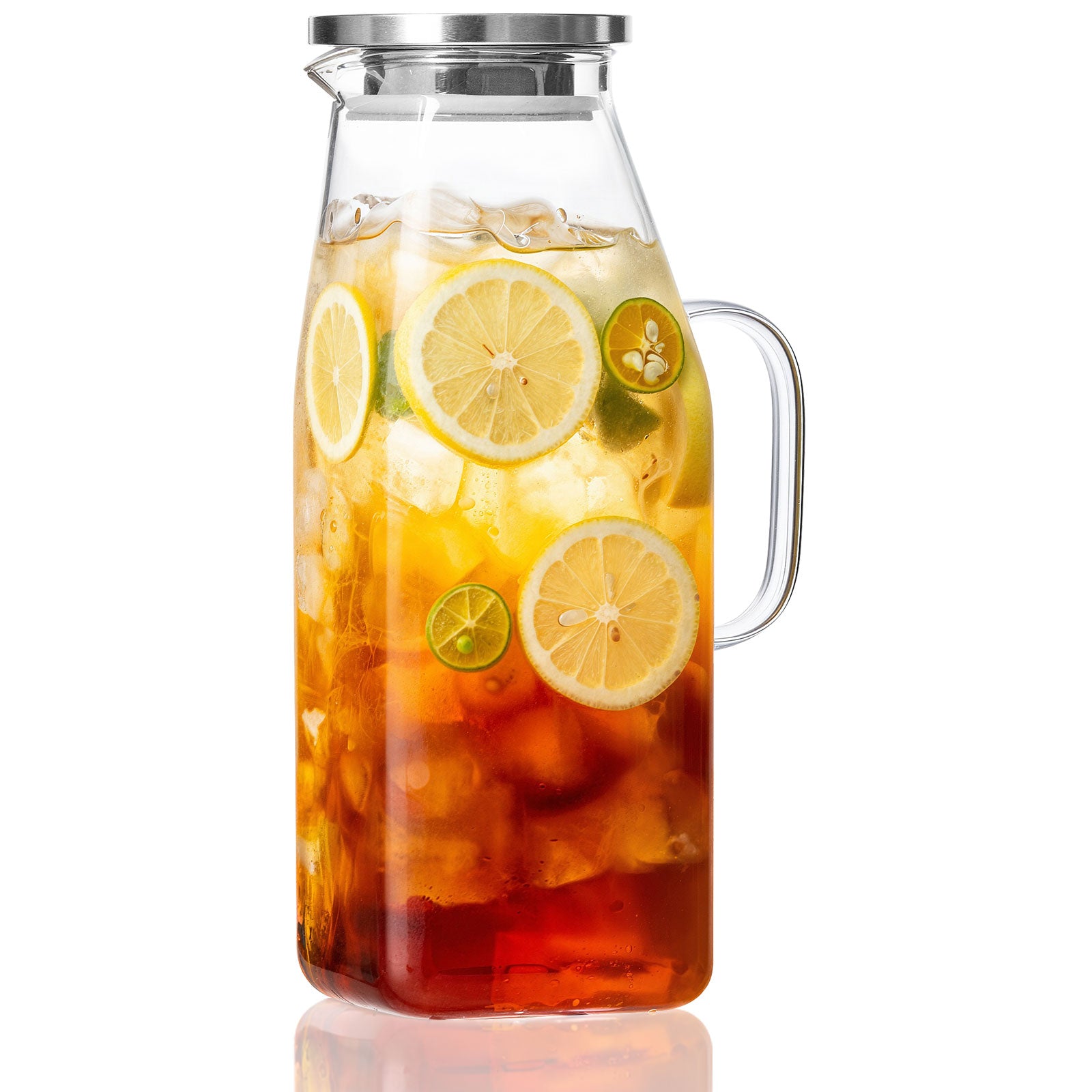 68oz Square Glass Pitcher with Lid