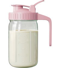 32oz Glass Breast Milk Pitcherwith Lid