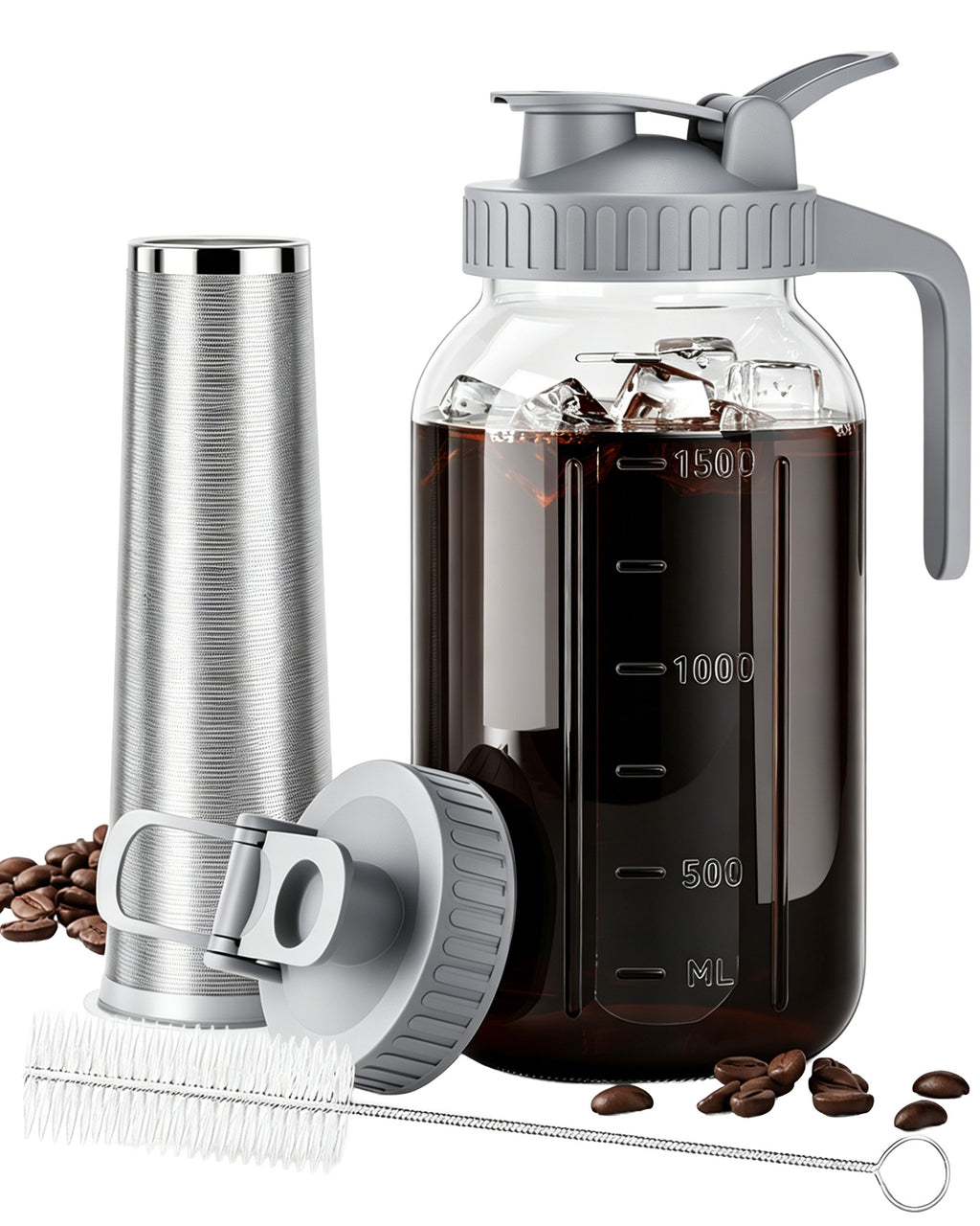64oz Glass Cold Brew Coffee Maker