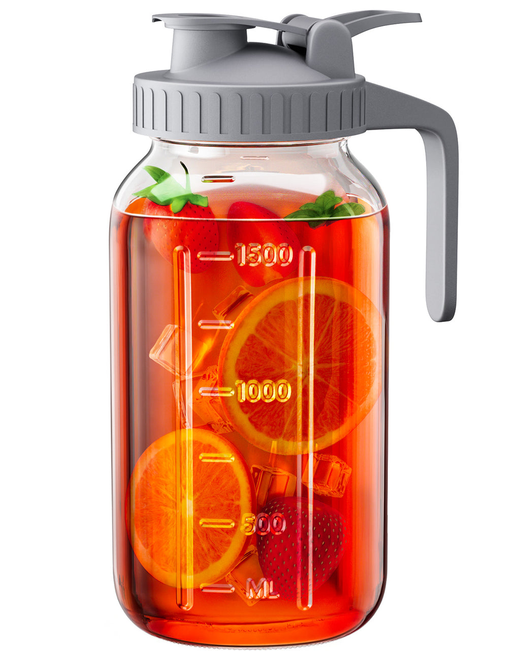 64oz Glass Pitcher with Lid