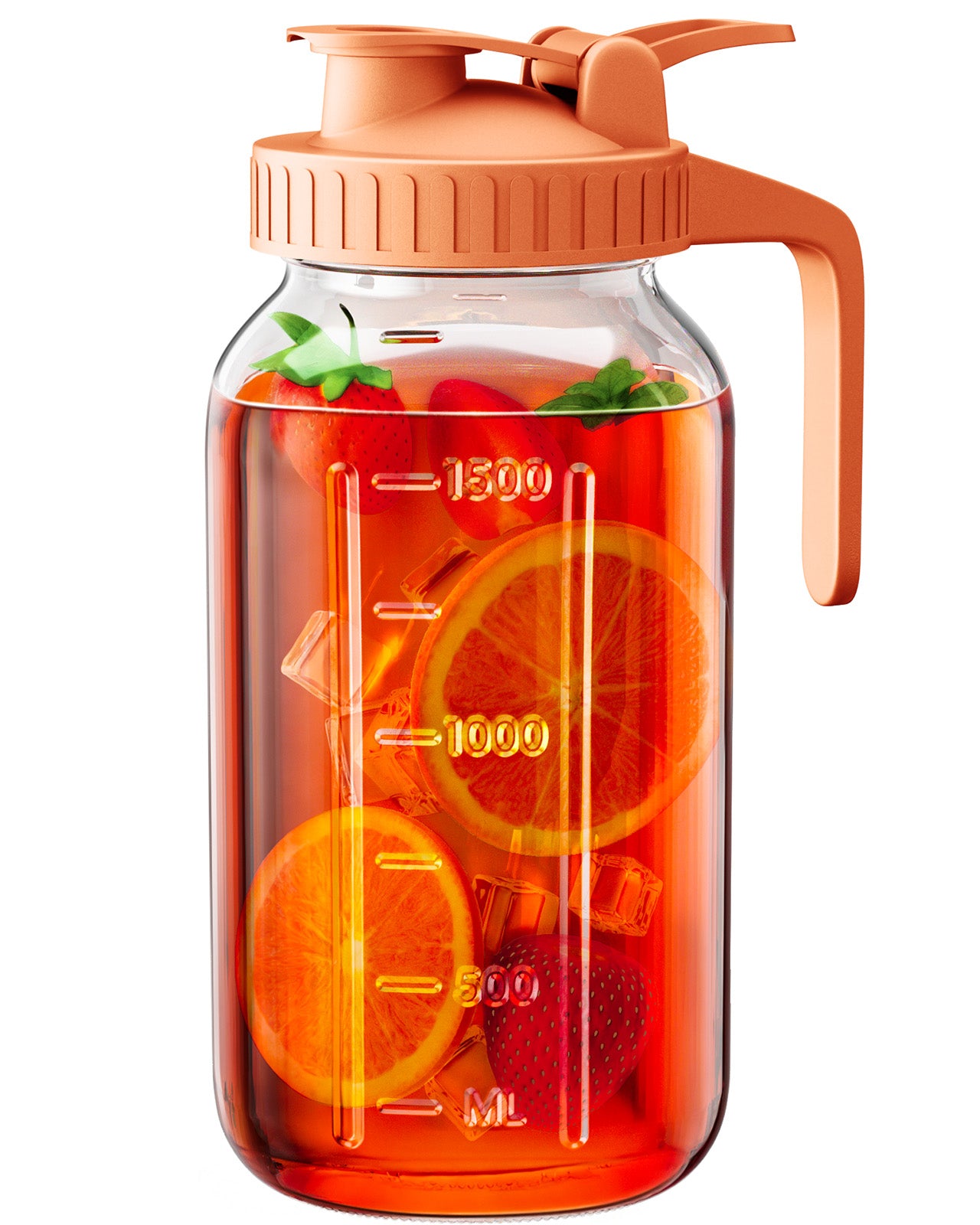 64oz Glass Pitcher with Lid