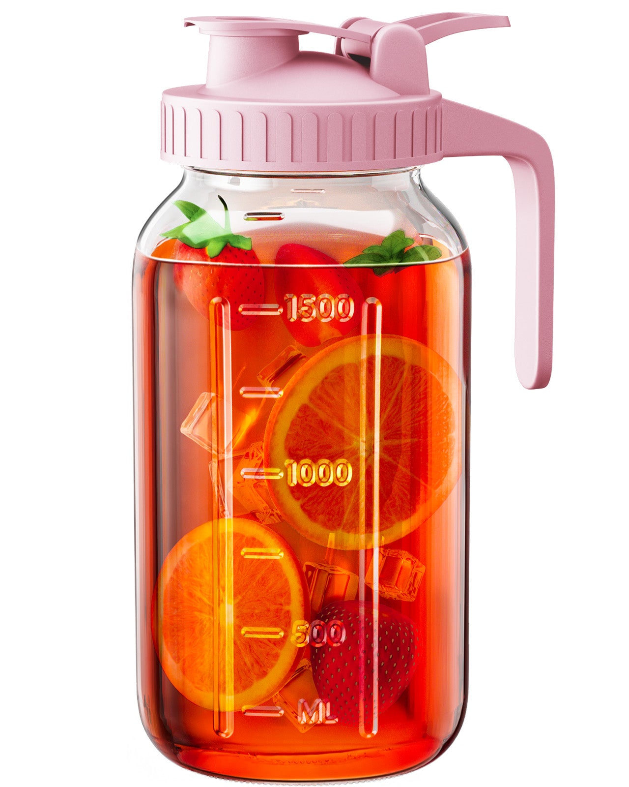 64oz Glass Pitcher with Lid