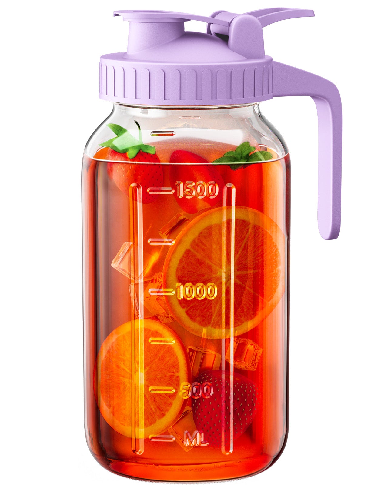 64oz Glass Pitcher with Lid