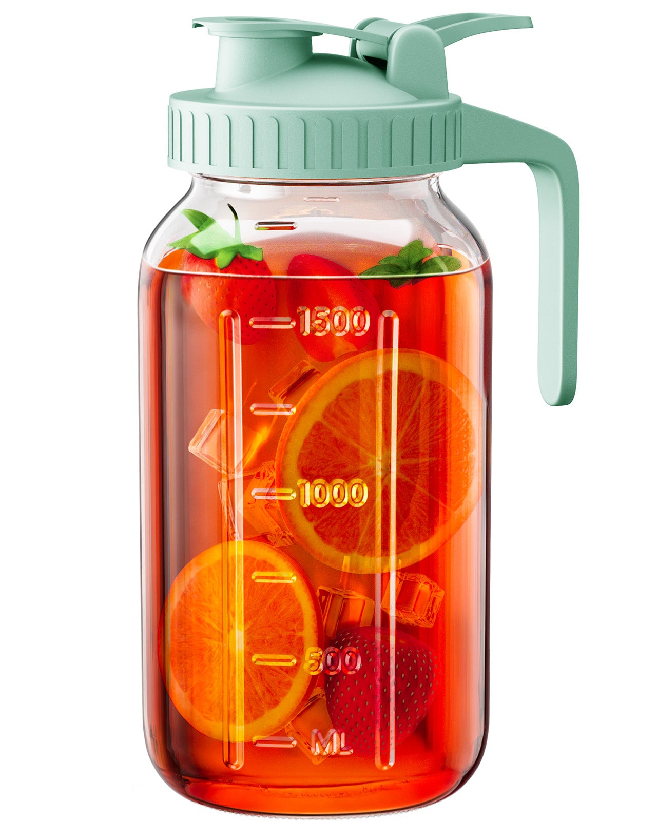64oz Glass Pitcher with Lid