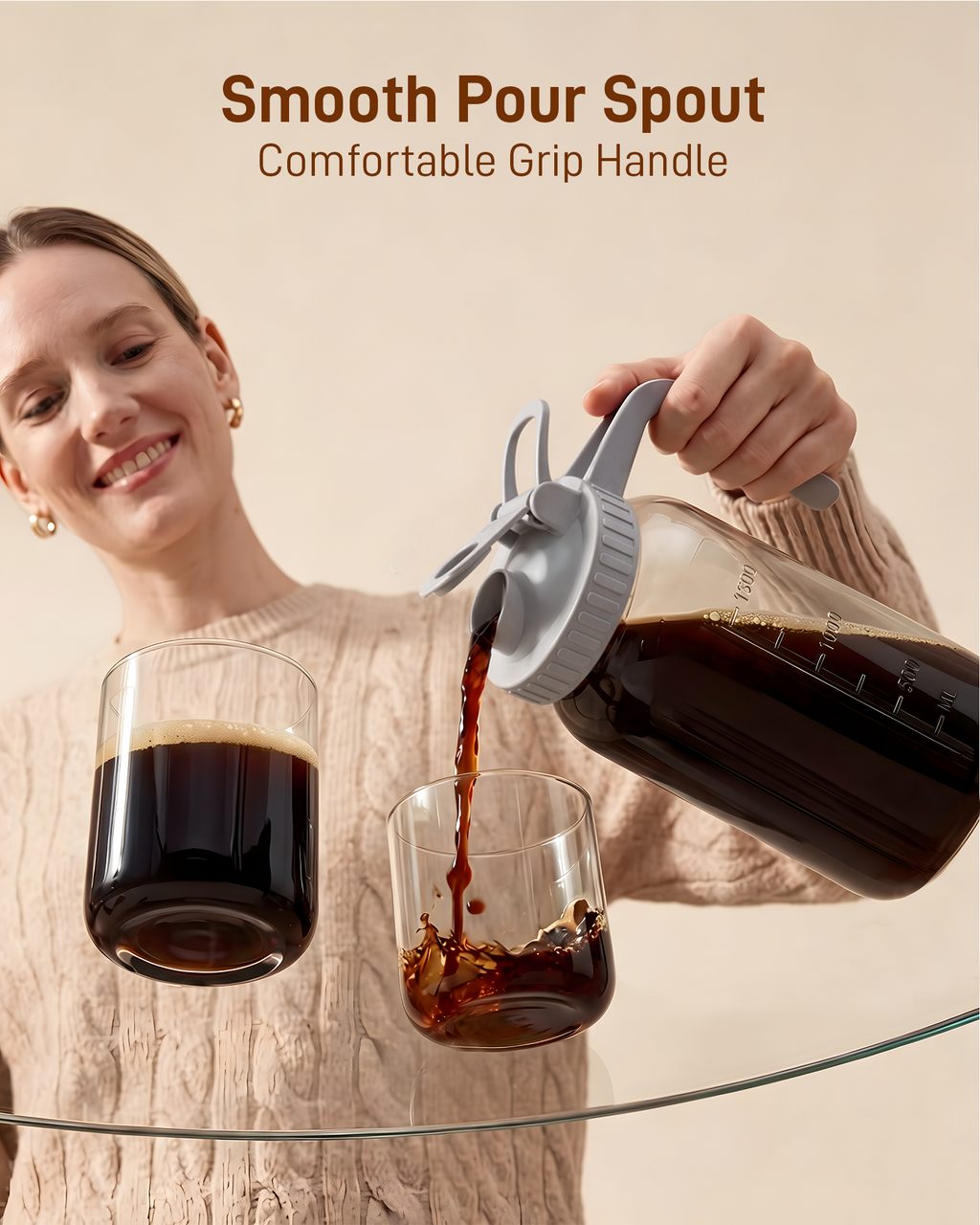 64oz Glass Cold Brew Coffee Maker