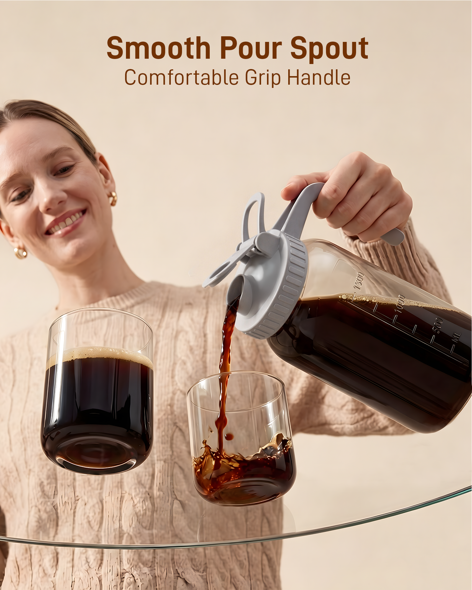 64oz Glass Cold Brew Coffee Maker