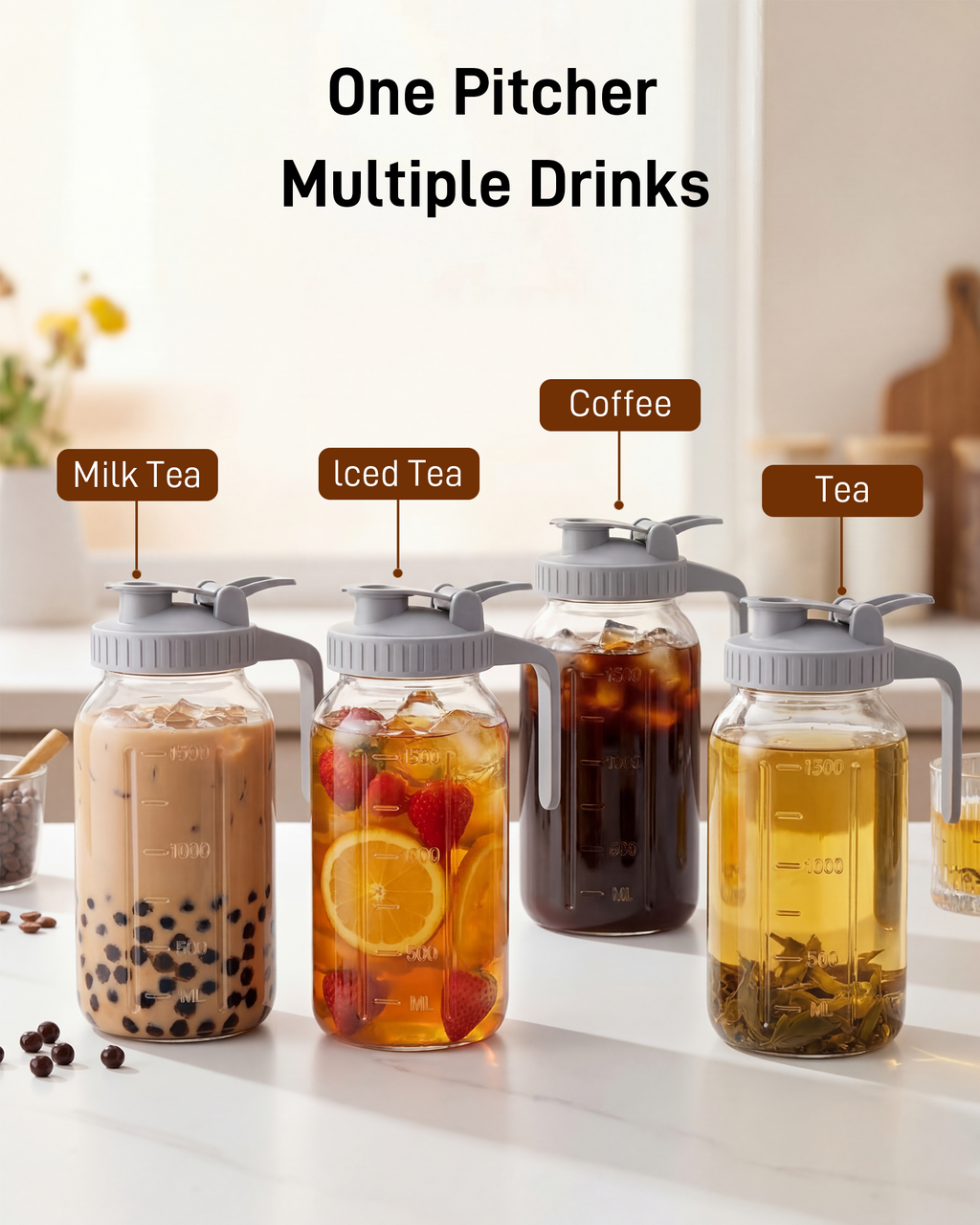 64oz Glass Cold Brew Coffee Maker