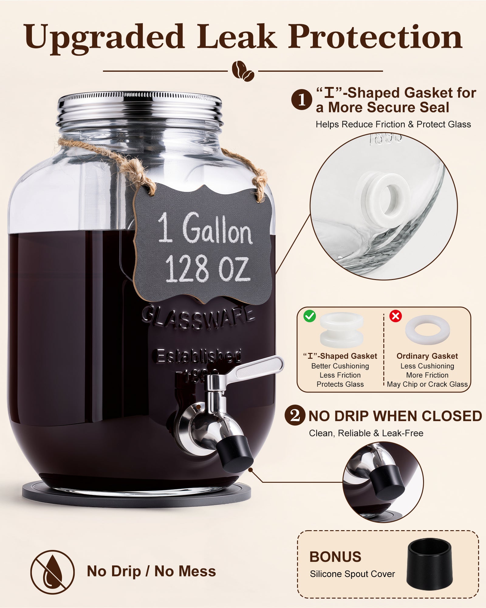 1 Gallon Cold Brew Coffee Maker