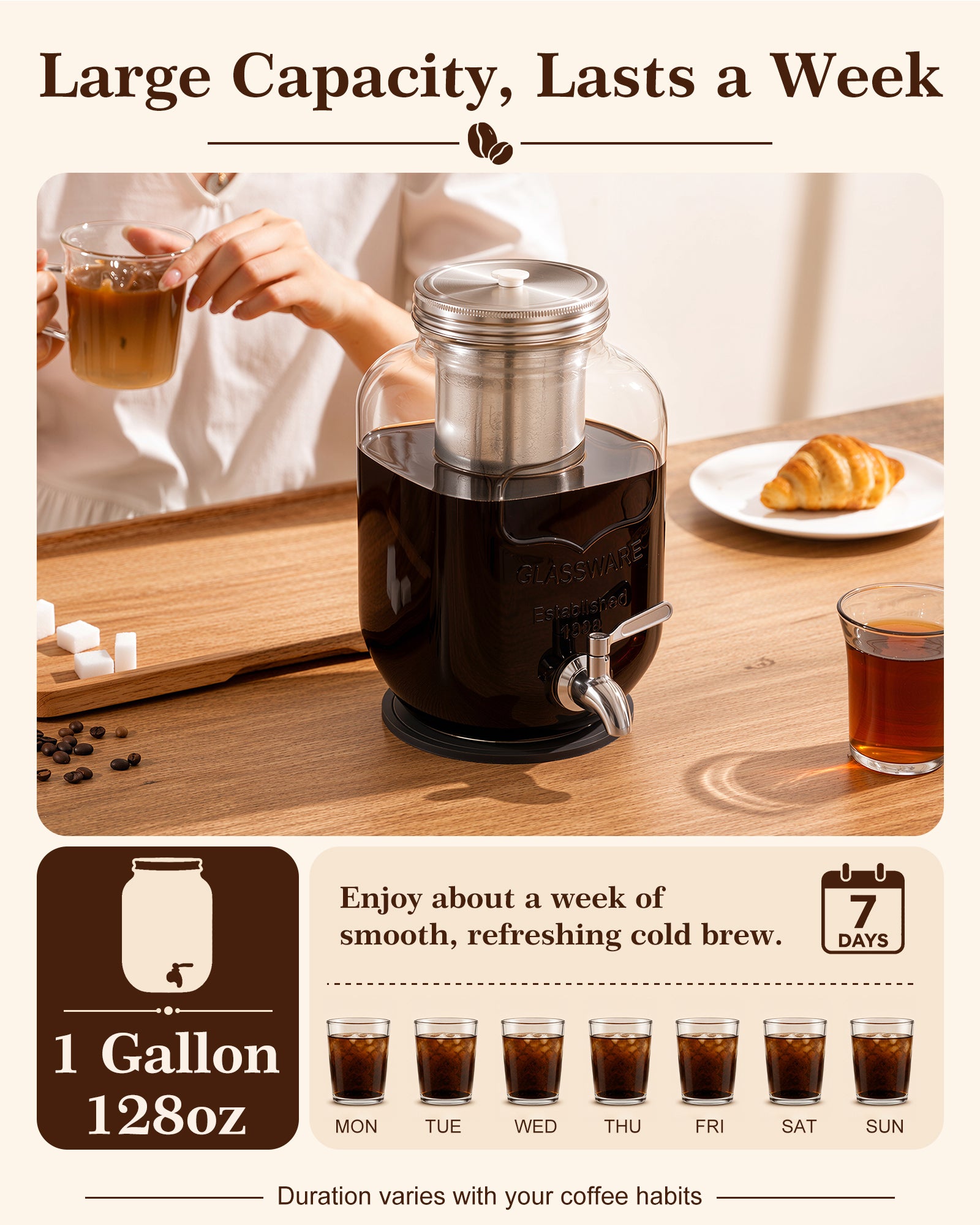 1 Gallon Cold Brew Coffee Maker